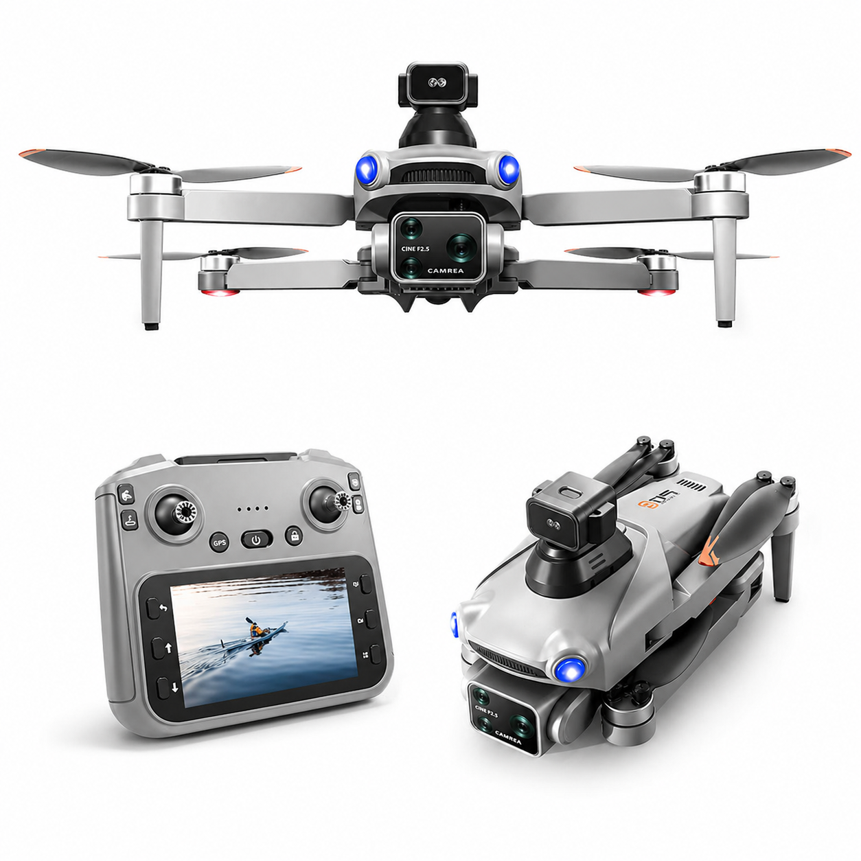 TRONICPLAY S119 4K GPS Drone with Dual Camera, Obstacle Avoidance & 30-Min Flight Time for Adults