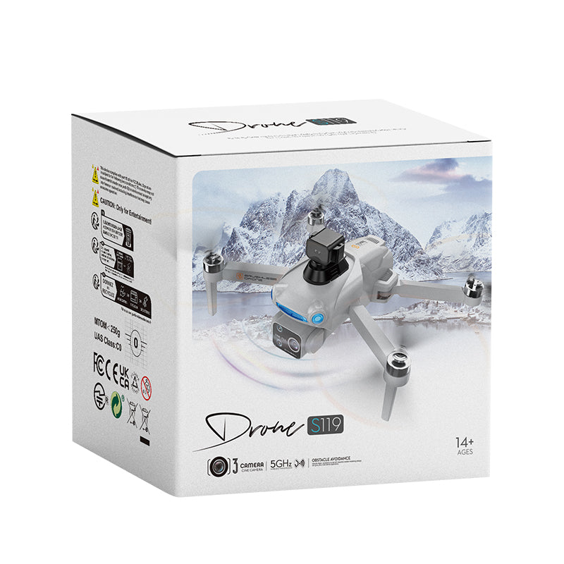 TRONICPLAY S119 4K GPS Drone with Dual Camera, Obstacle Avoidance & 30-Min Flight Time for Adults